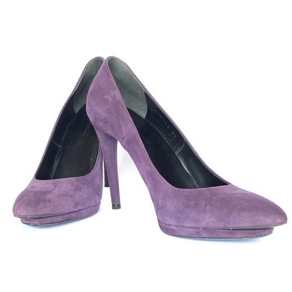 Balenciaga Shoes - Balenciaga Plum Suede Pumps - EU sz 37